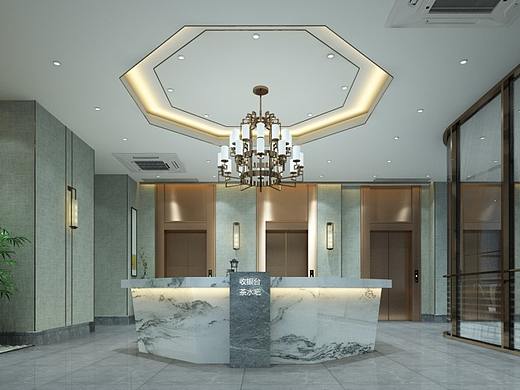典雅主题酒店及餐饮设计大堂设计