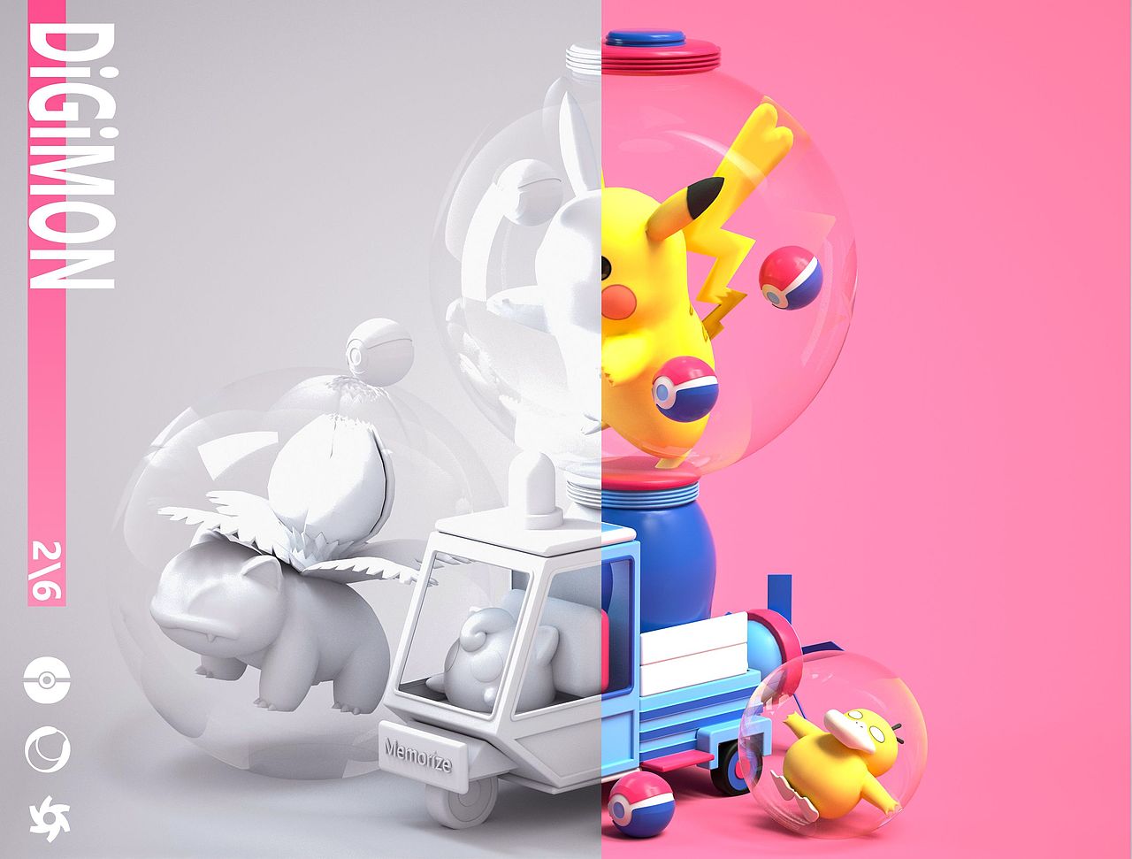 Oc帮你实现童年时数码宝贝和精灵球的愿望哦！（图ZMTY3NzEwMDIw） - 动画/影视 - 站酷设计师Memorize＿原创素材 - 站酷ZCOOL
