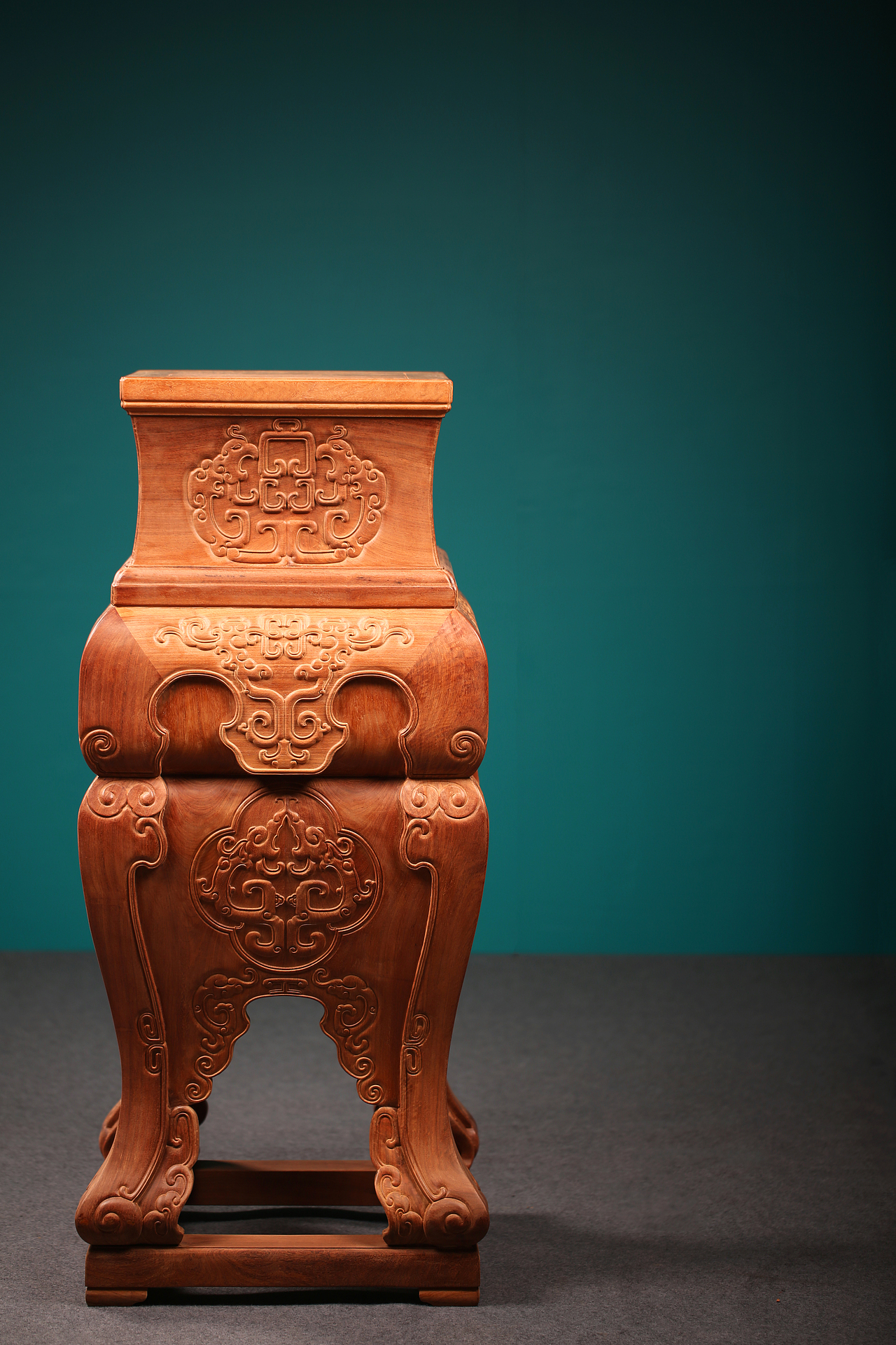 螭龙纹方台｜缅甸花梨（图ZMTg1NzU1OTM2） - 生活用品 - 站酷设计师Z23177483原创素材 - 站酷ZCOOL