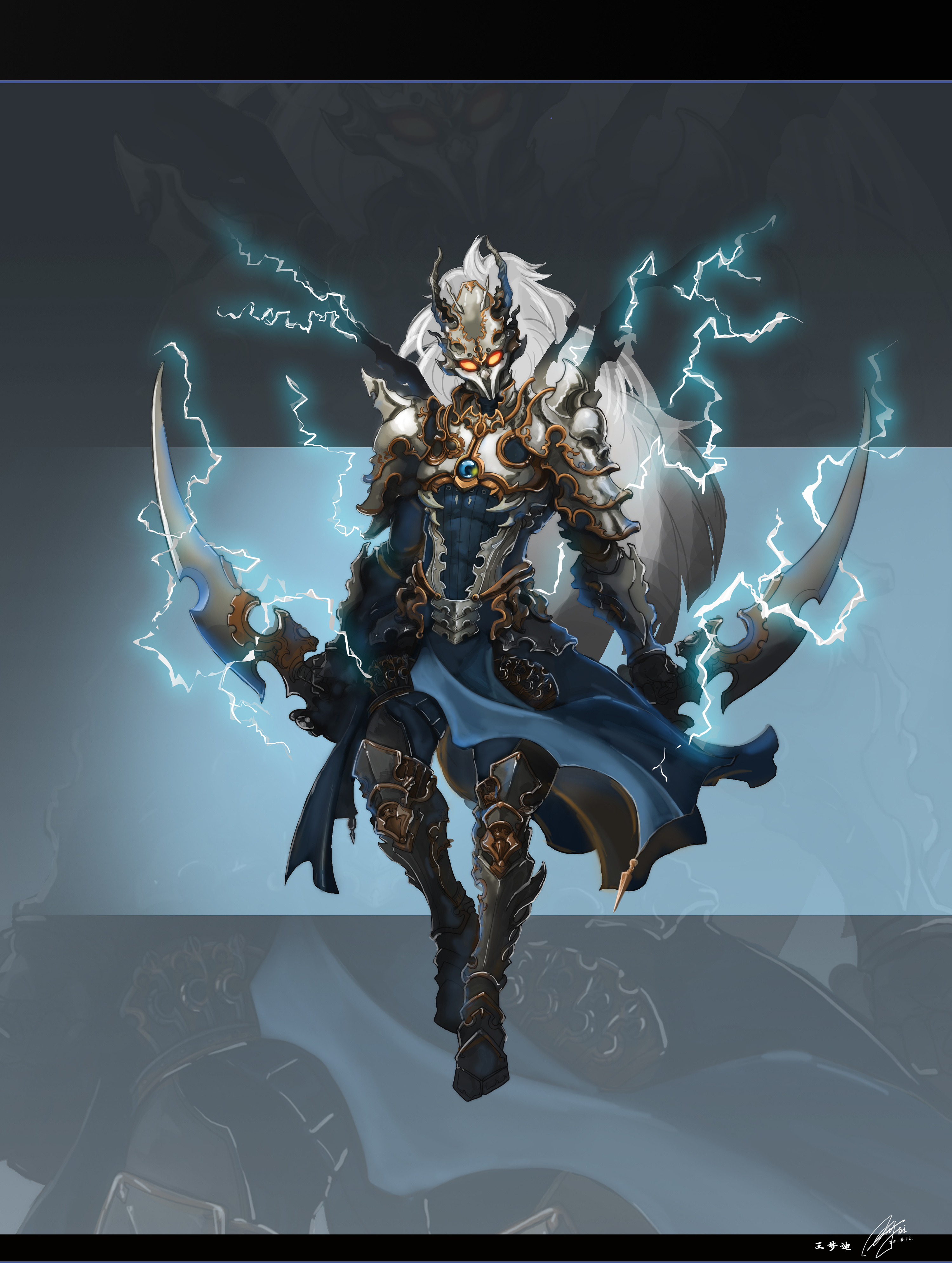 疾风闪电 盔甲|插画|概念设定|不朽之魂心1 - 原创作品 - 站酷 (zcool
