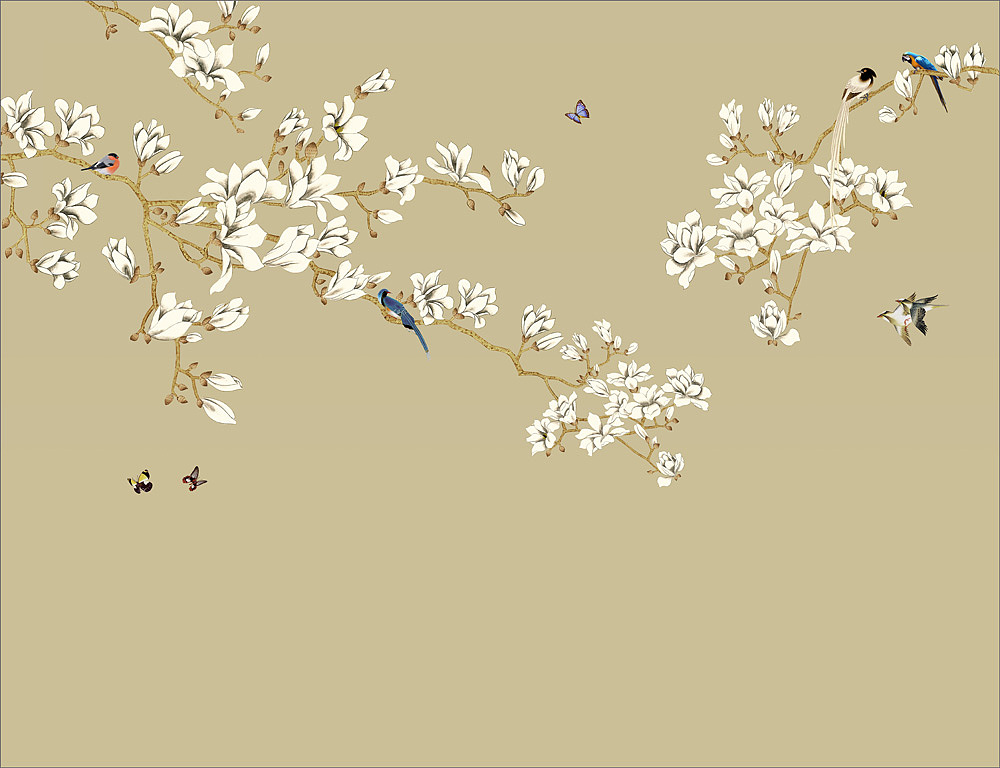 2022花鸟（图ZMjc2NzAzODI0） - 商业插画 - 站酷设计师新中式纱画图库原创素材 - 站酷ZCOOL