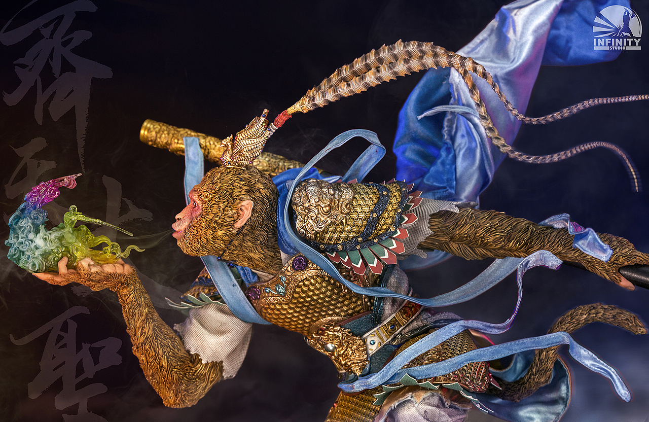 【开天工作室神话系列第二款·齐天大圣雕像】（图ZMTM3NjExNDU2） - 雕塑 - 站酷设计师开天工作室原创素材 - 站酷ZCOOL