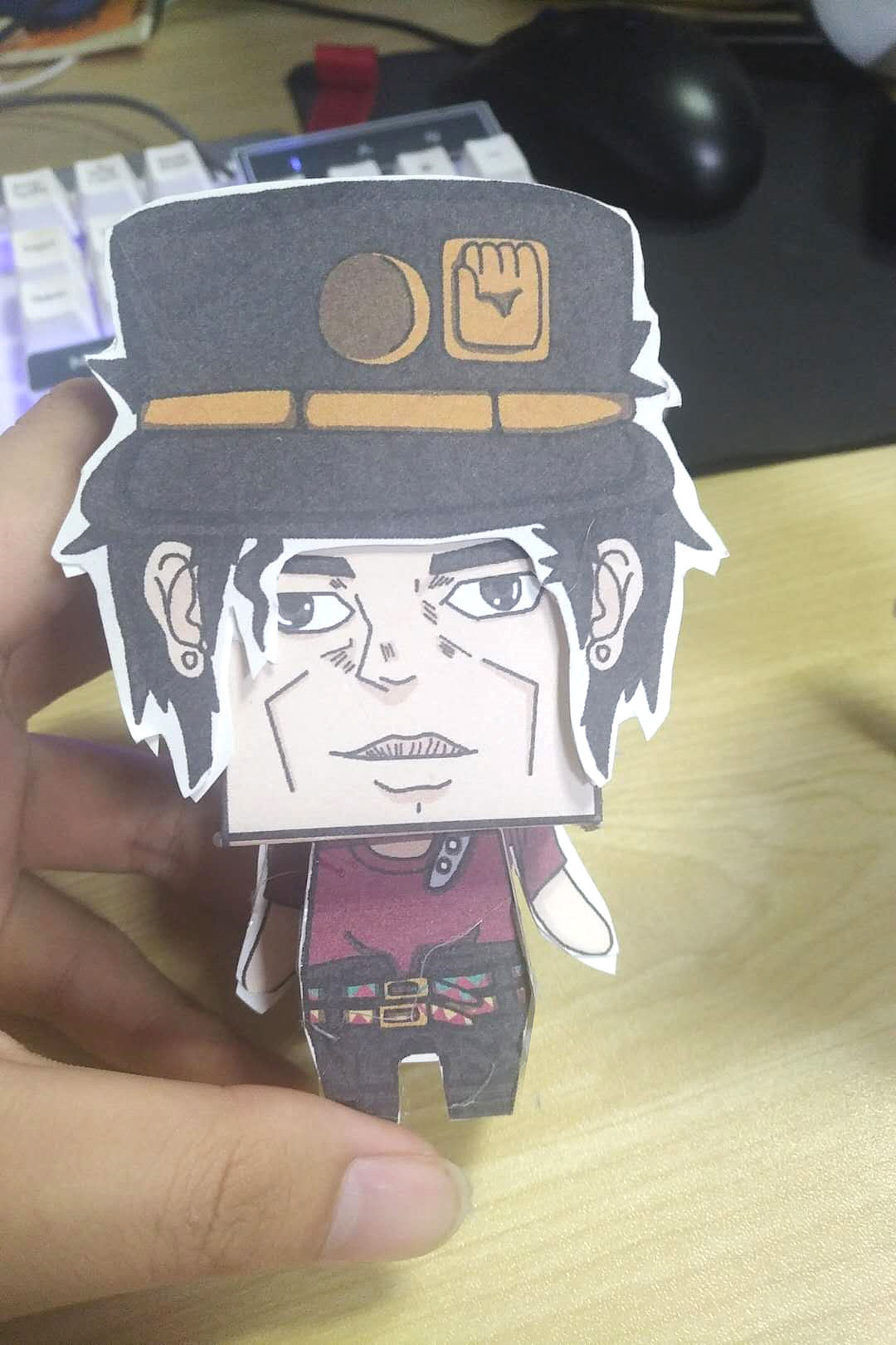 《jojo的奇妙冒》空调承太郎,白金之星纸模图纸