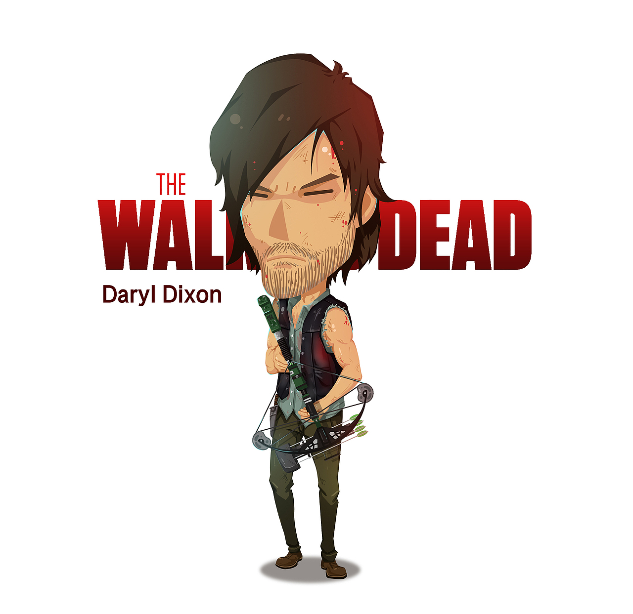 《行尸走肉》角色卡通形象THE WALKING DEAD