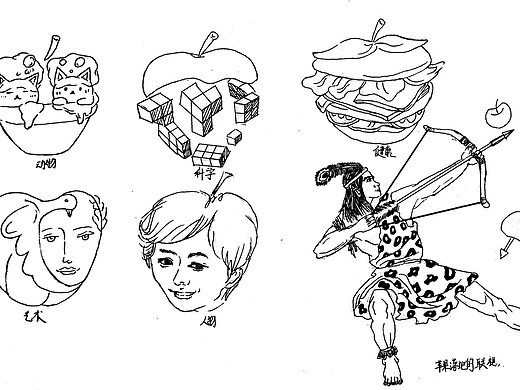 图形创意|苹果的联想|发散思维