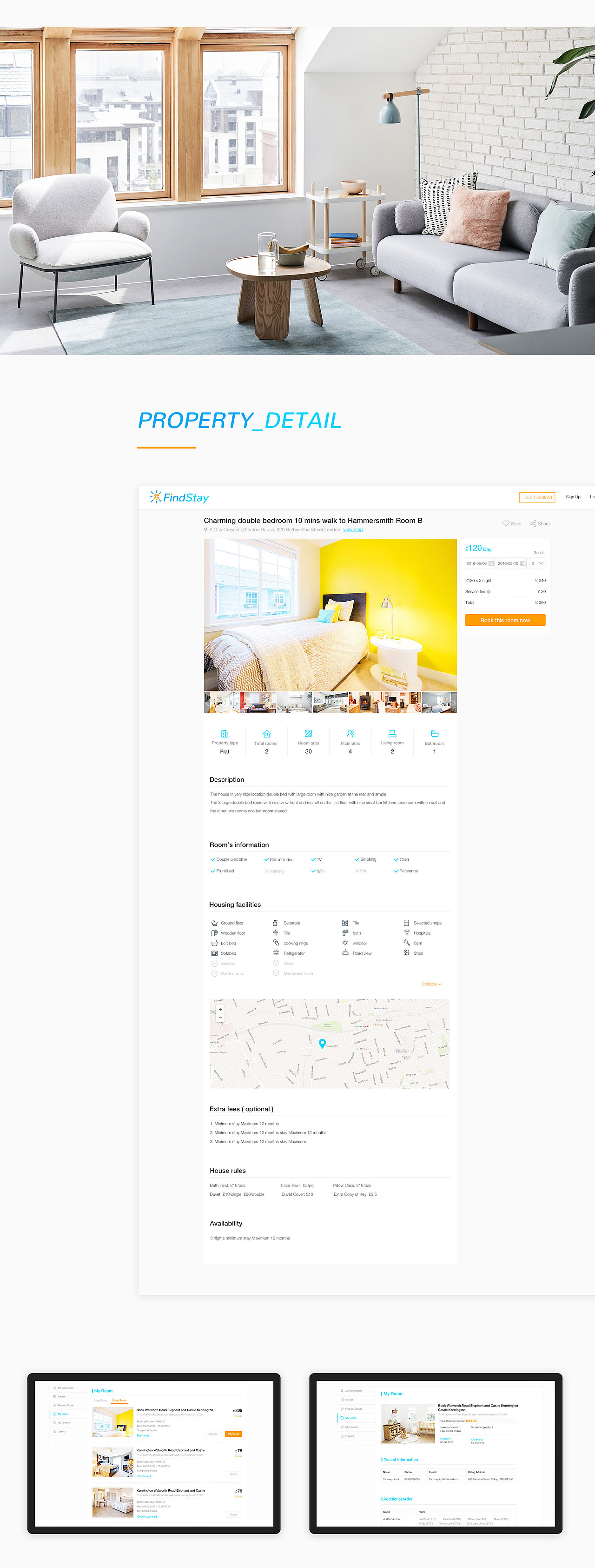 findstay,英国租房网站