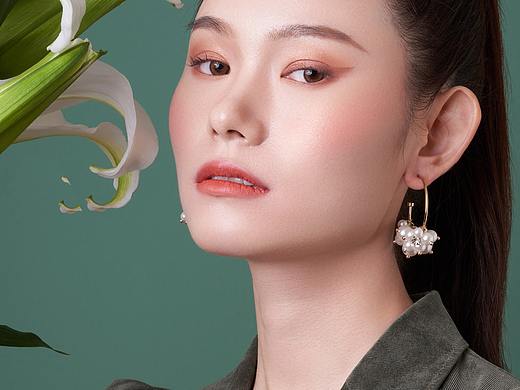高级质感耳饰-荔枝摄影