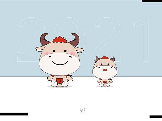 IP牛形象，牛旺小镇