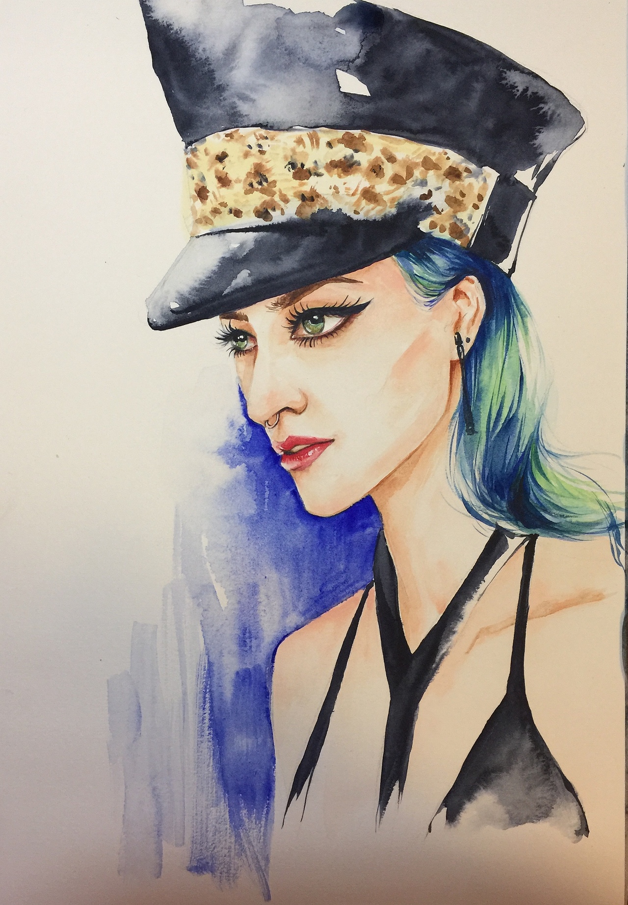 水彩欧美人像步骤（图ZMTUxNjQyMTY0） - 创作习作 - 站酷设计师_南山养鹿人原创素材 - 站酷ZCOOL