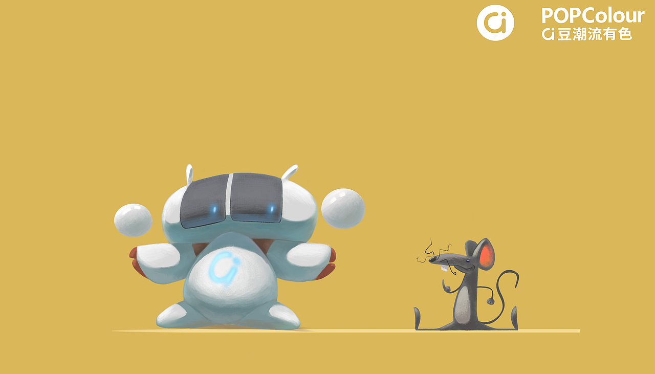 潮流A豆形象设计———Y豆