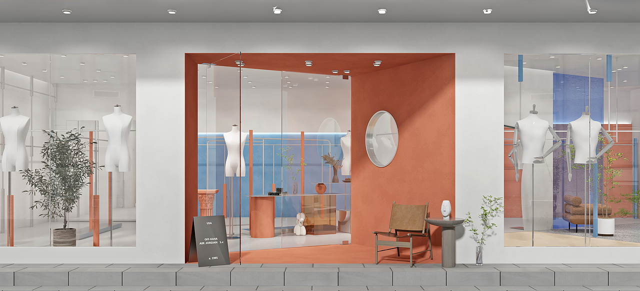 潮流前线 —— 男装店女装店（图ZMjUyNzMzMDYw） - 家装设计 - 站酷设计师境域空间设计原创素材 - 站酷ZCOOL