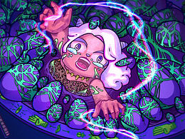 拉婭的夢(mèng)幻冒險(xiǎn)-系列插畫｜鏡中世界/新的開始