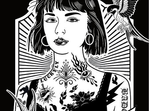 西海岸风格插画