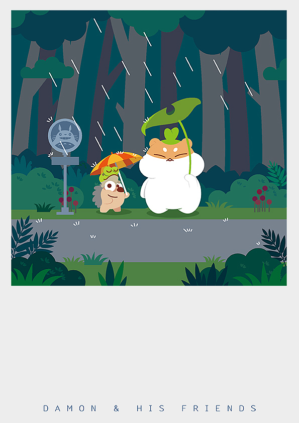 DAMON & HIS FRIENDS（图ZMTE5NjUyODAw） - 商业插画 - 站酷设计师不正经动画原创素材 - 站酷ZCOOL