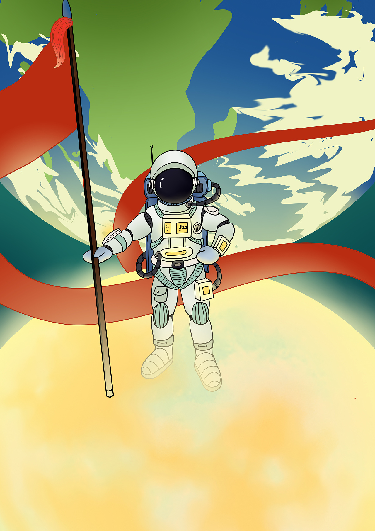 宇航员探索宇宙