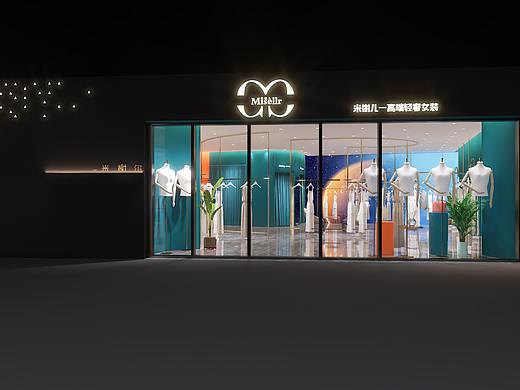 服装店门头（个人主页-ZNDMzNjY5OTI=） - 建筑/空间 - 站酷设计师X小白菜原创素材 - 站酷ZCOOL