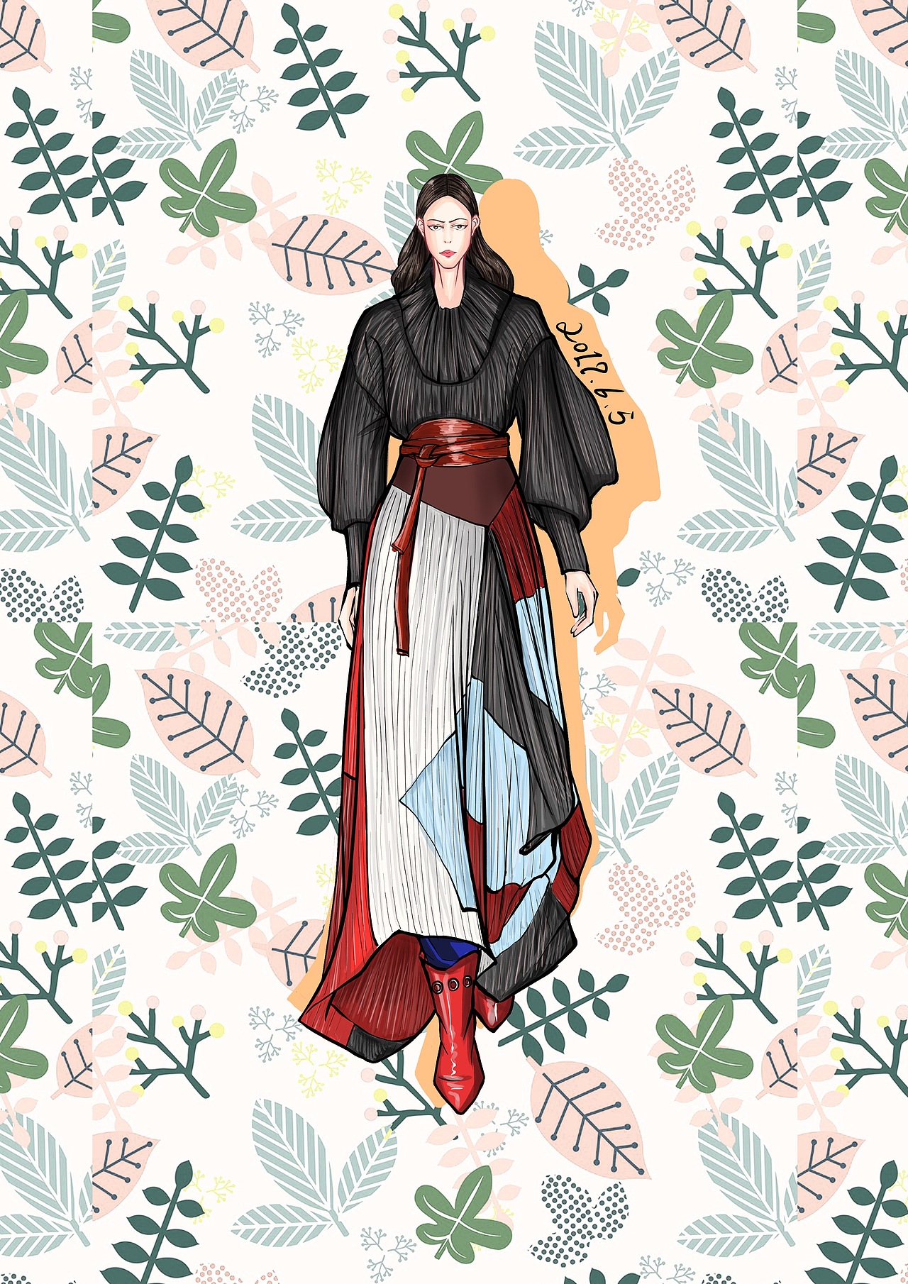 近期服装画练习整合（图ZMTYyMjc0OTA0） - 休闲/流行服饰 - 站酷设计师能不这么逗吗原创素材 - 站酷ZCOOL