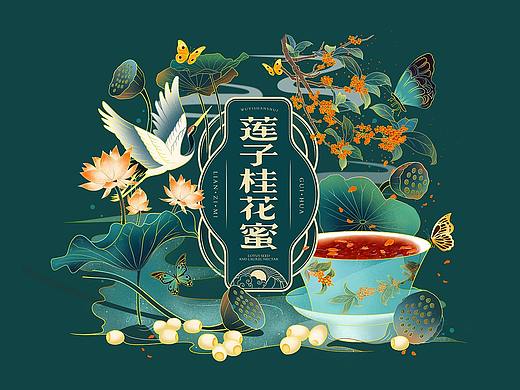 【武夷山水品牌】设计大赛-莲子桂花蜜包装设计