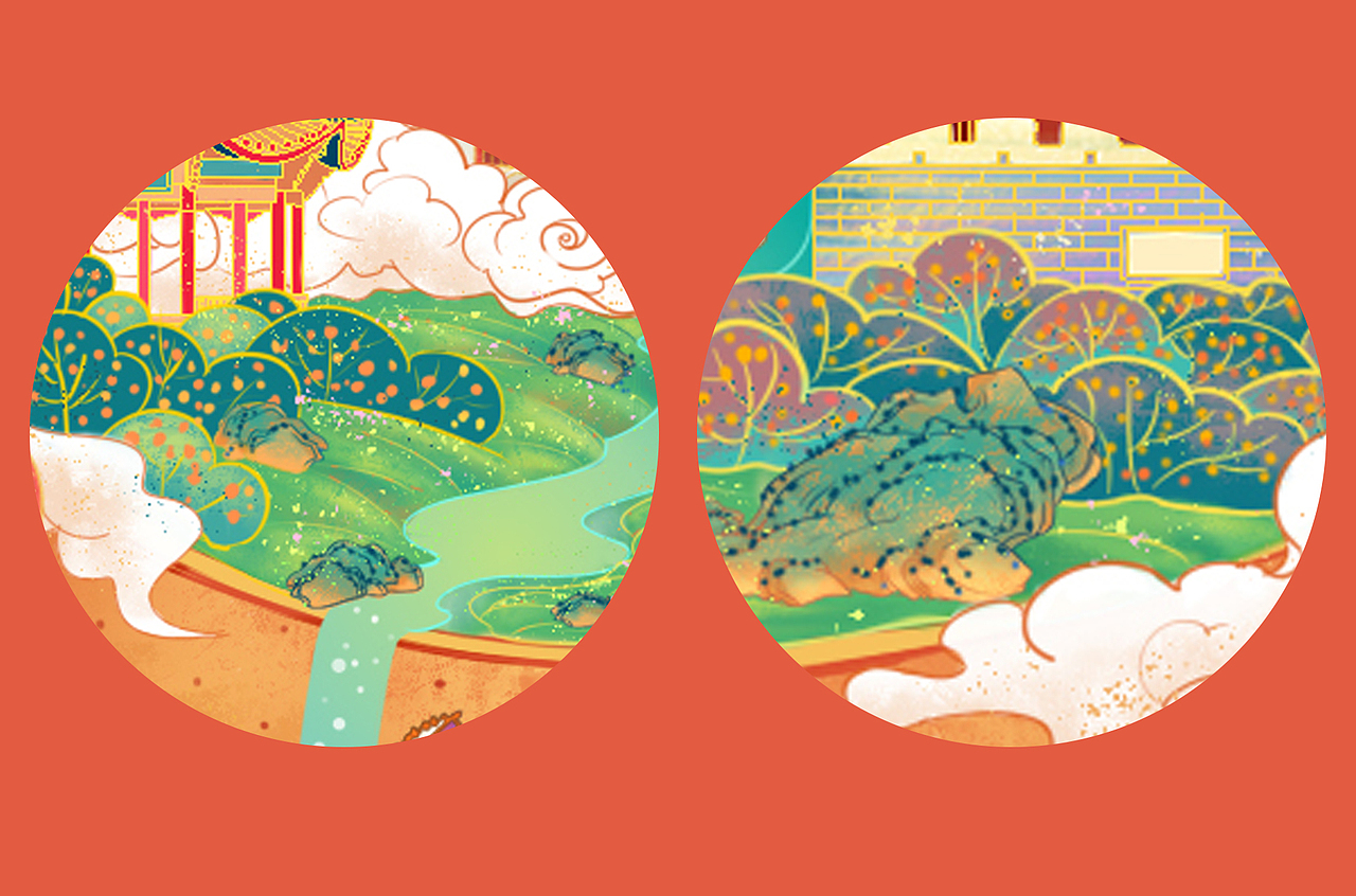 金科湖北城市新年插画（图ZMjg0MzkyNTgw） - 商业插画 - 站酷设计师如果风是轻的原创素材 - 站酷ZCOOL