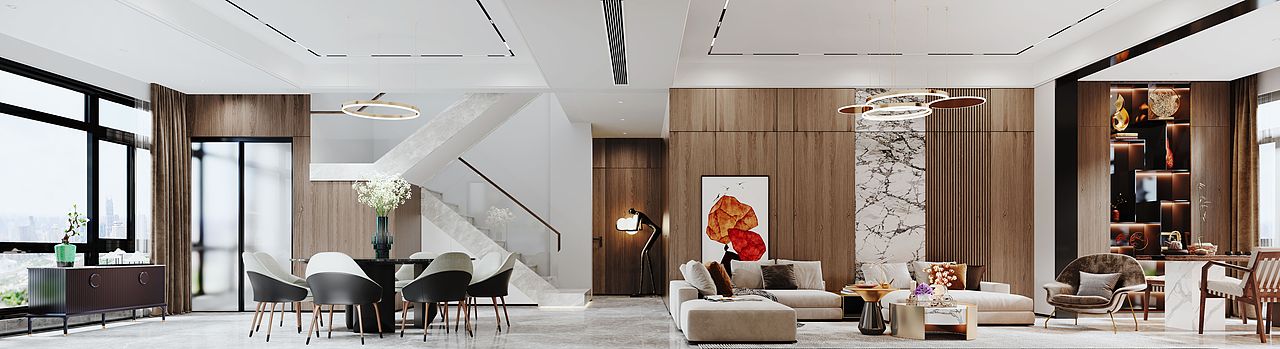 深圳装修设计:玺悦城南区,现代轻奢风格迷人心