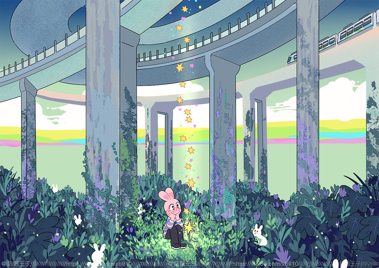 赞比兔，重庆篇（图ZMjU1MzkyMDk2） - 艺术插画 - 站酷设计师菇倒王子原创素材 - 站酷ZCOOL