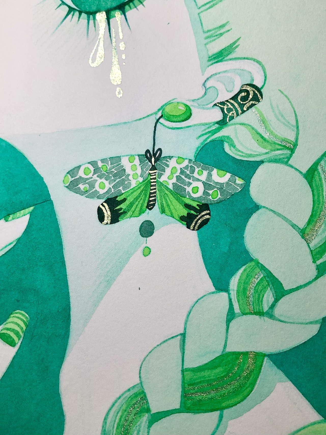 绿之森（图ZMjg2OTU1ODQ4） - 艺术插画 - 站酷设计师小鹬_yuunie原创素材 - 站酷ZCOOL