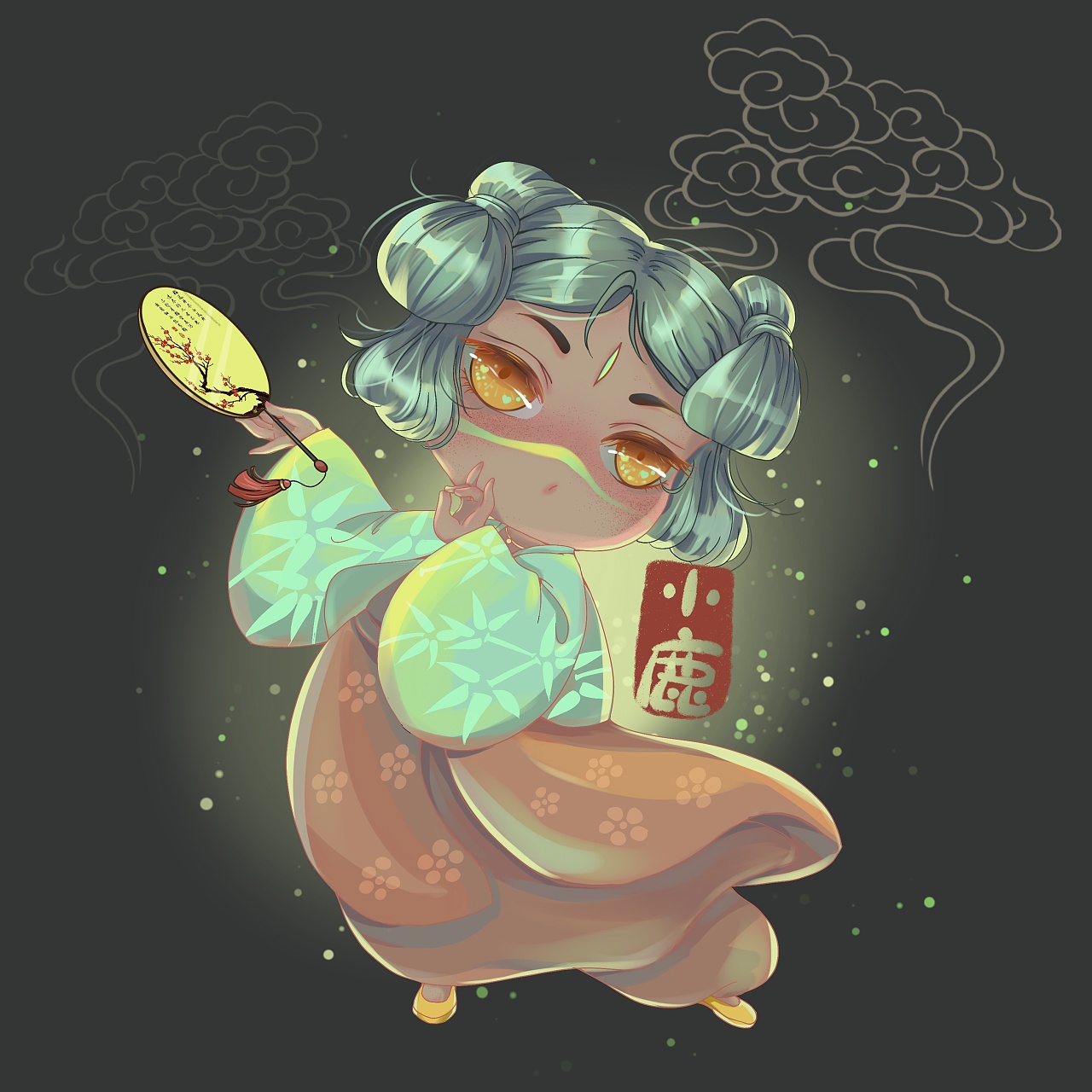 跳舞的q版小仕女