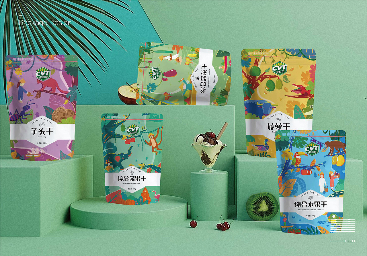 慧设计|中越泰水果干系列包装设计