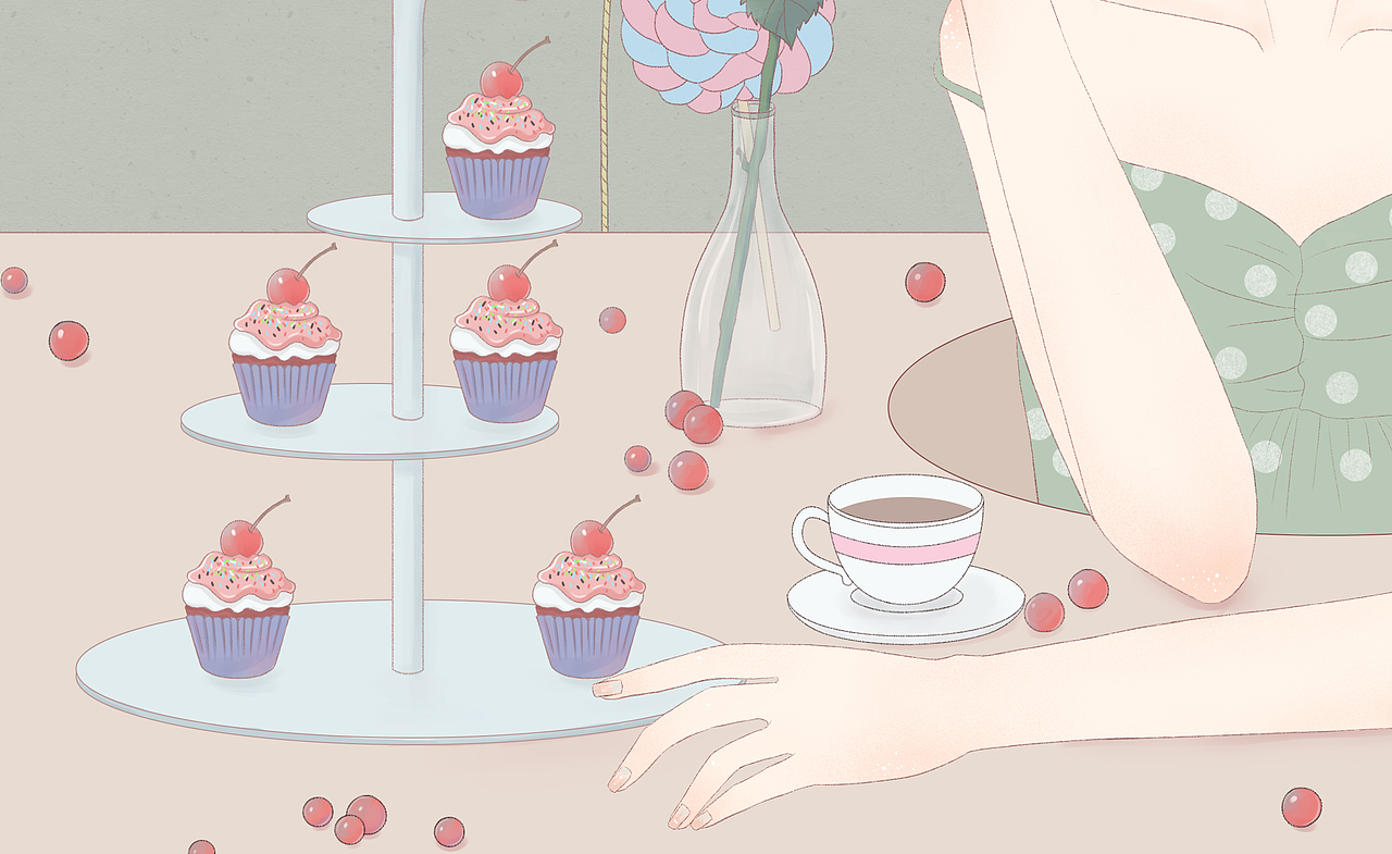 下午茶时间到~（图ZMTk5NDI4OTY4） - 创作习作 - 站酷设计师小阿阿小原创素材 - 站酷ZCOOL