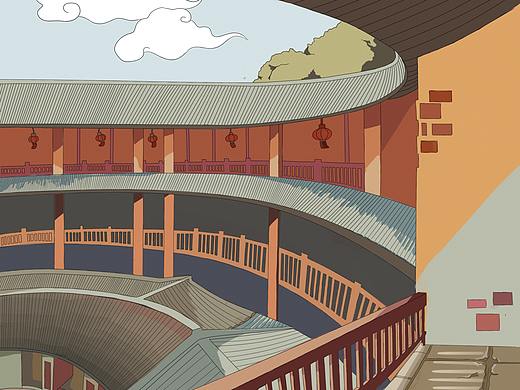 漳州各区风景名胜插画合集