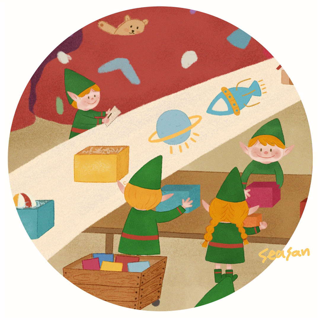 原创插画|圣诞插画来啦!