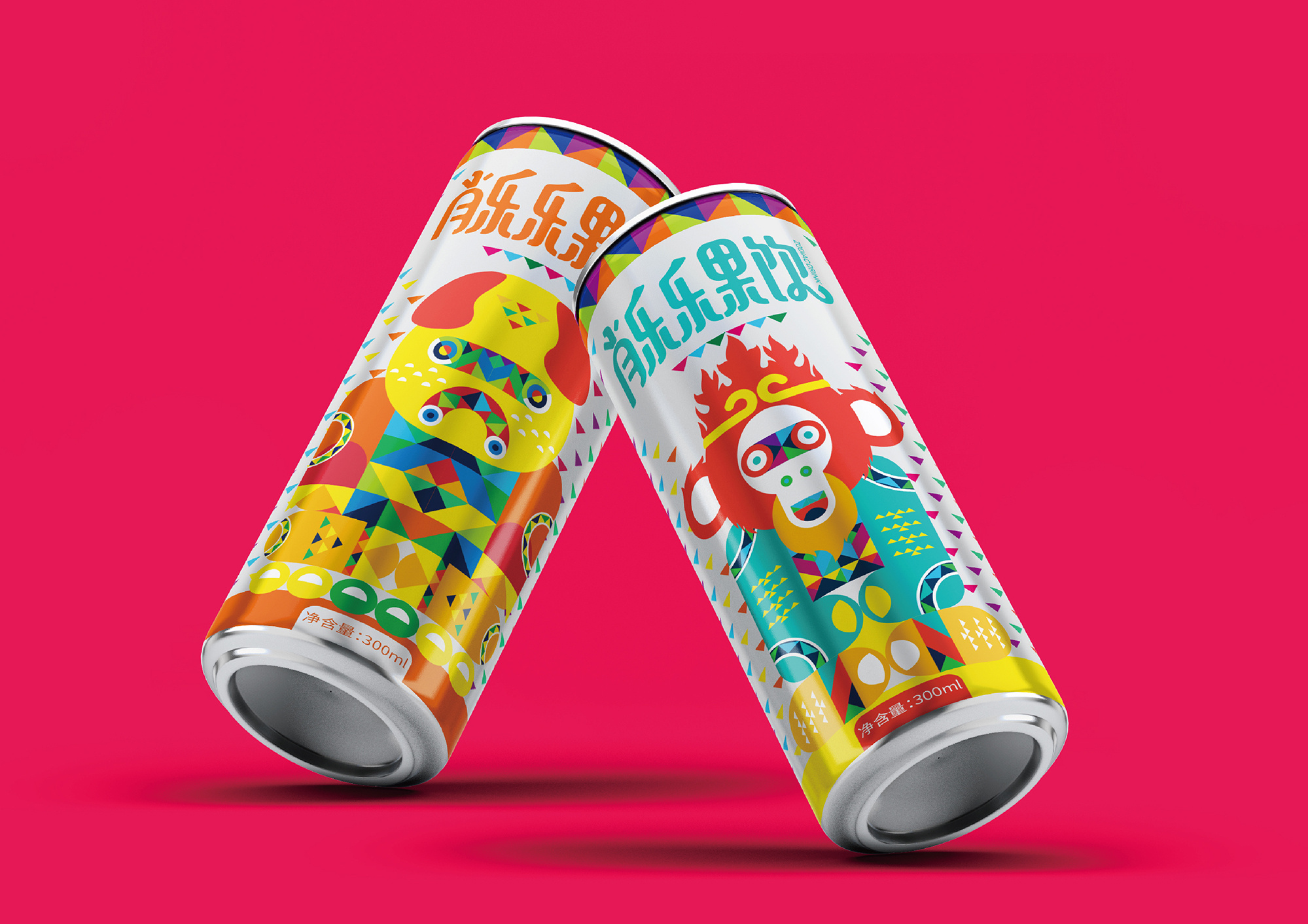 肖乐乐果饮包装设计