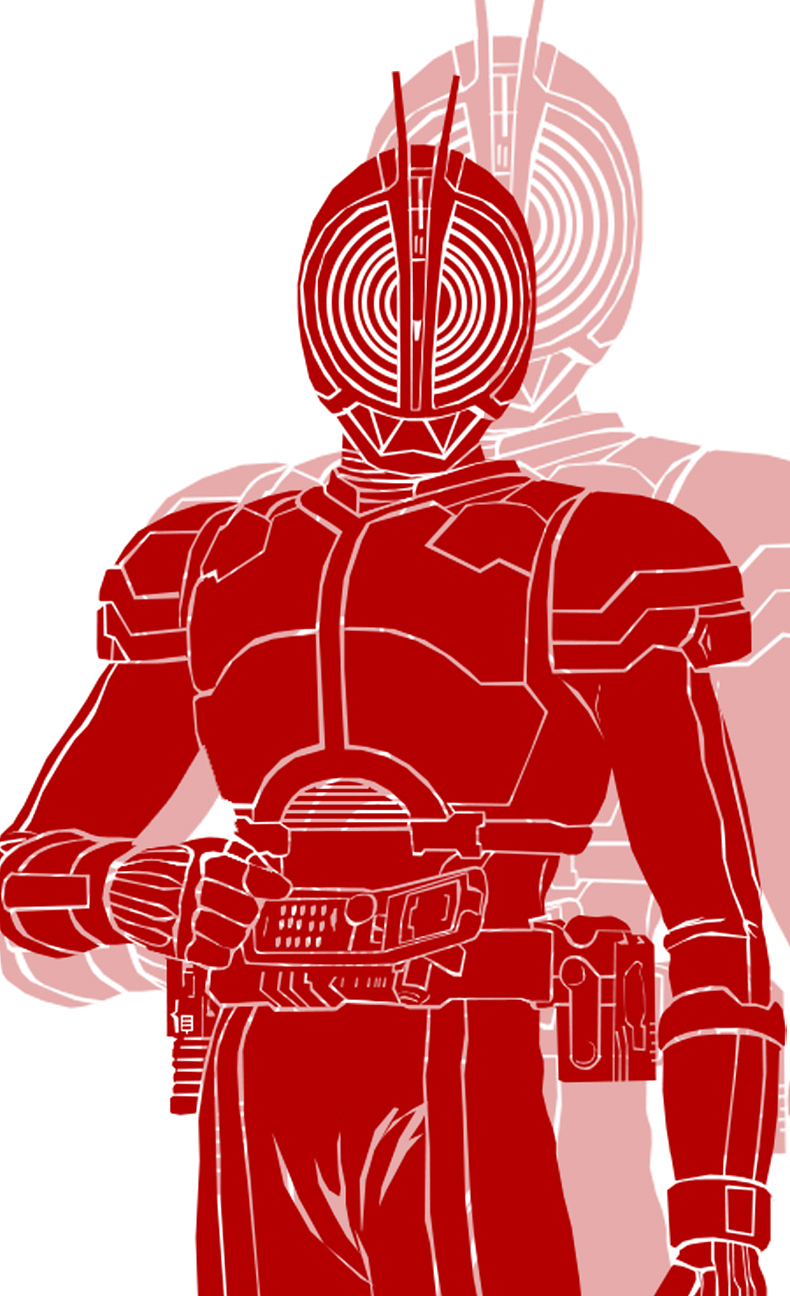 假面骑士faiz剪影壁纸