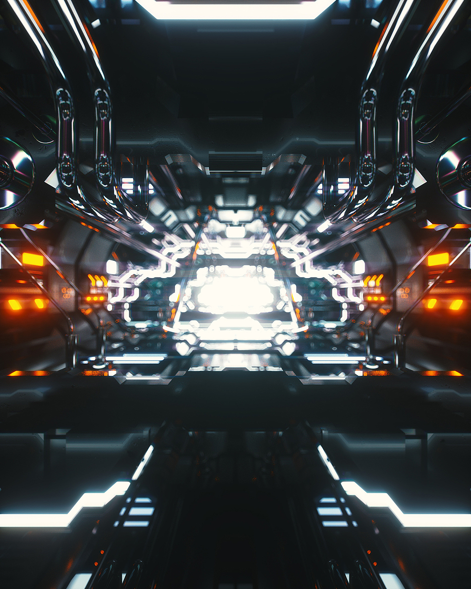 C4D场景金属工业科幻机械科技未来3D模型工程临摹作品（图ZMjQyMDc0NzY4） - 机械/交通 - 站酷设计师Mandy小黑原创素材 - 站酷ZCOOL