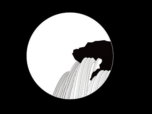 山水矢量插画
