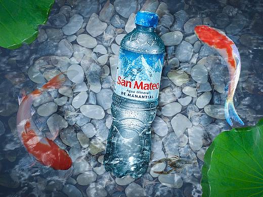 水中的瓶子海报练习