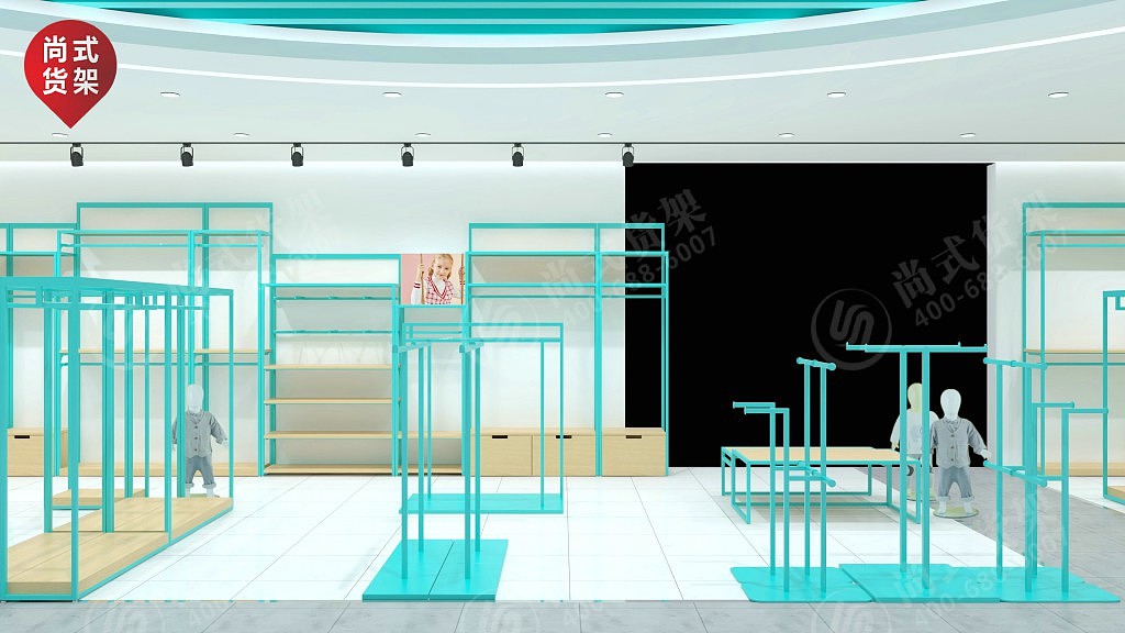 黑龙江现代简约化妆品展柜调色师化妆品展示柜店面设计