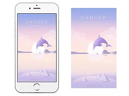 扁平化插畫臨摹