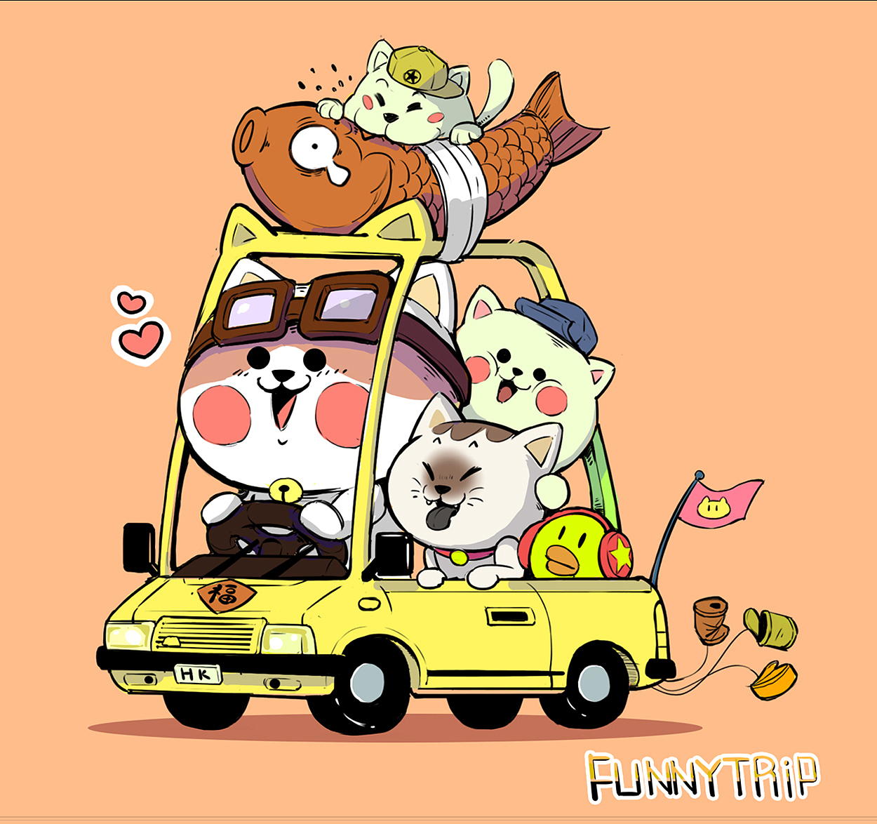 两张可爱的小插图