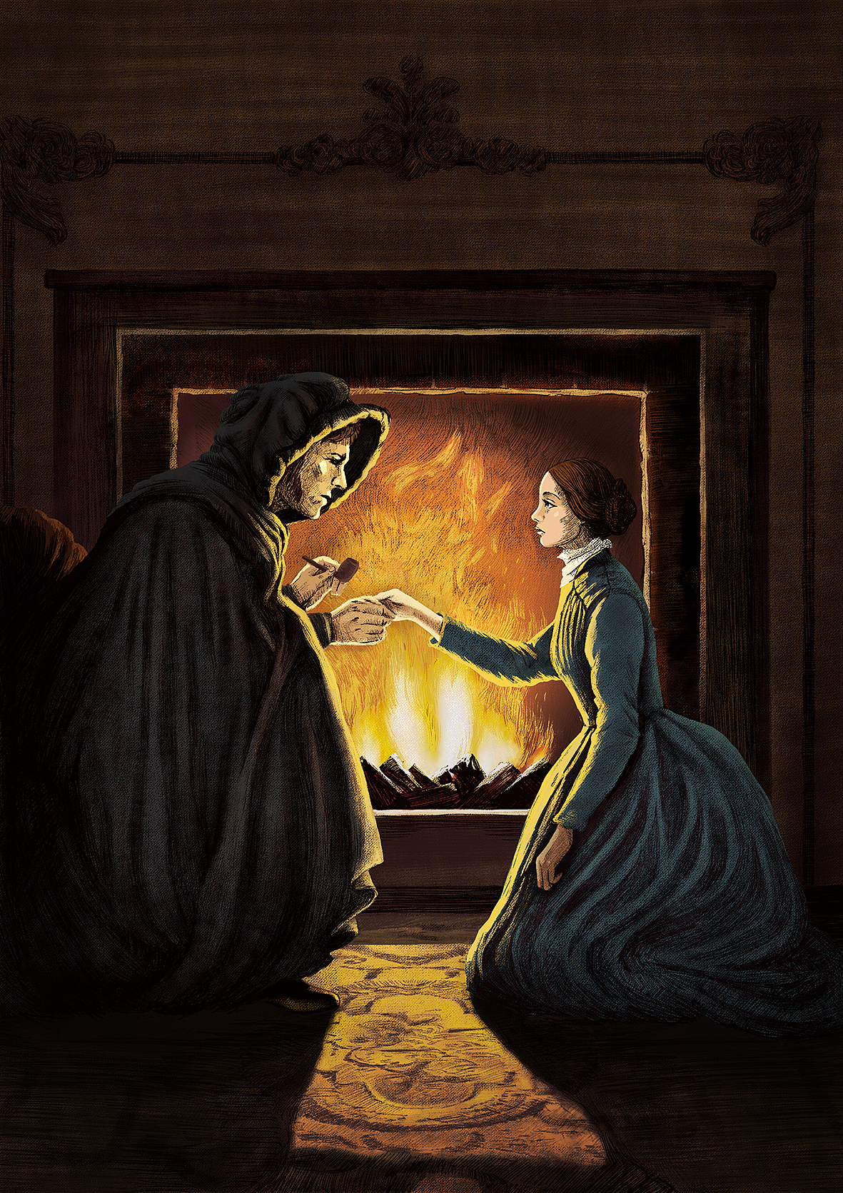 世界经典文学《简爱》内文插画