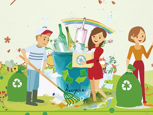 垃圾分类海报-临摹+创作