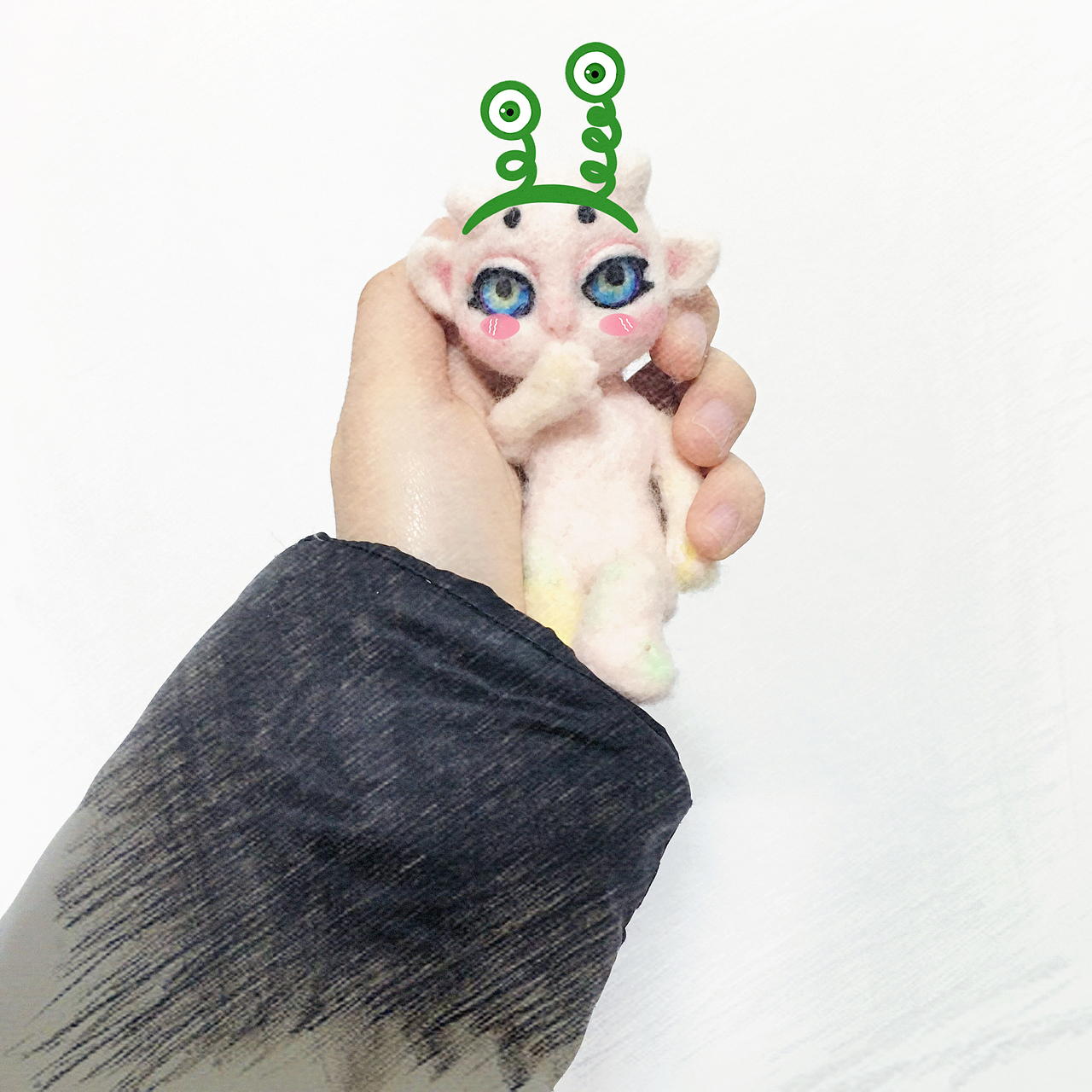 我的第一个毛毡娃 小魔怪 感觉自己像个造物者（图ZNzg2MTQxNzI=） - 手办/模玩 - 站酷设计师w鲨_210原创素材 - 站酷ZCOOL