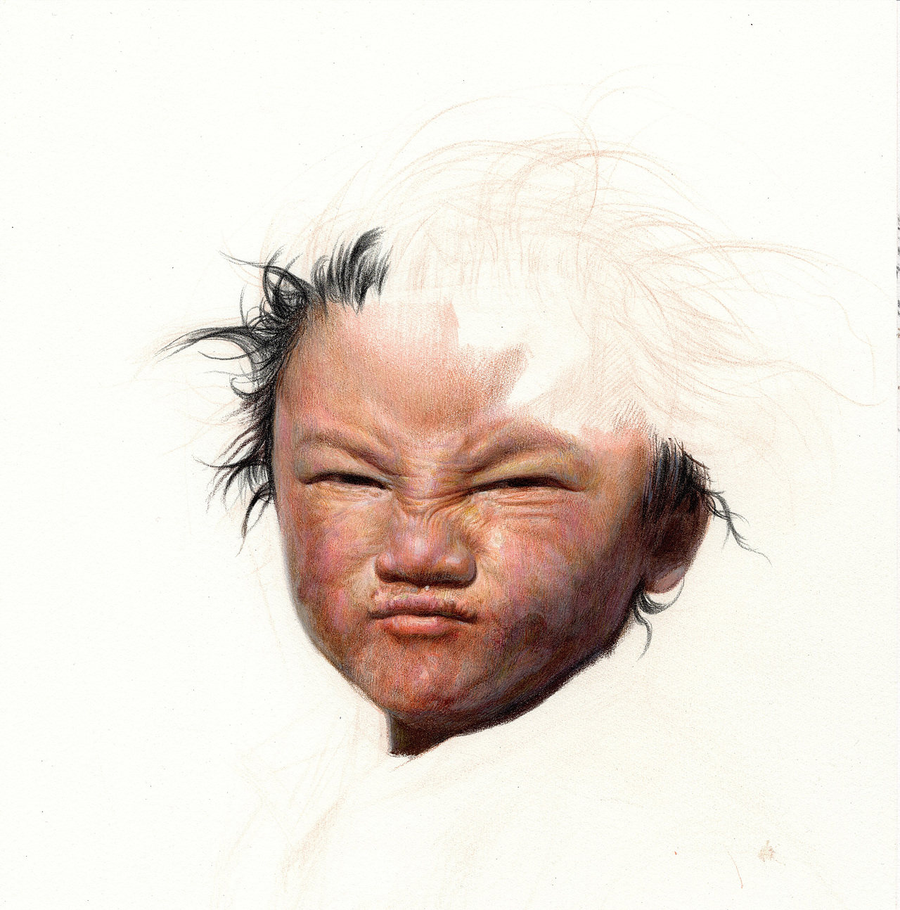 彩铅画——原生态《藏娃》（图ZMTAxNjY3OTcy） - 绘画 - 站酷设计师方寸Lei原创素材 - 站酷ZCOOL