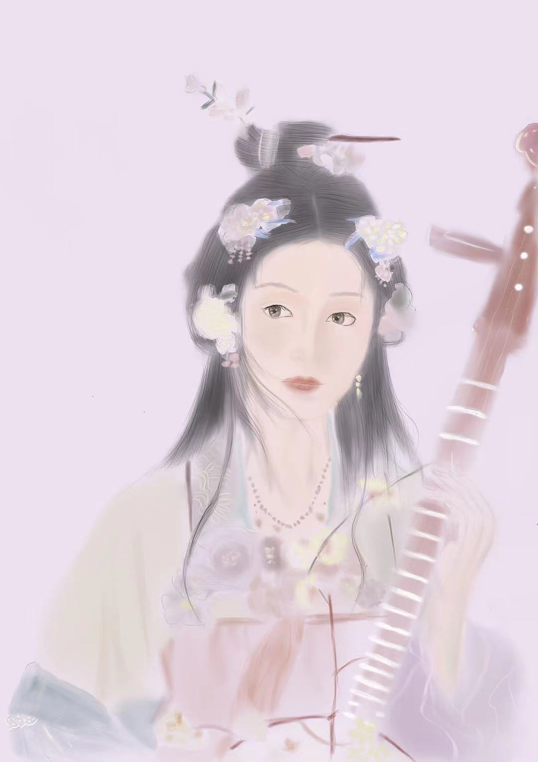 等待良人归来那一刻 仙女姐姐下凡辛苦（图ZMzA1NDYzNjk2） - 艺术插画 - 站酷设计师净心爱画画原创素材 - 站酷ZCOOL