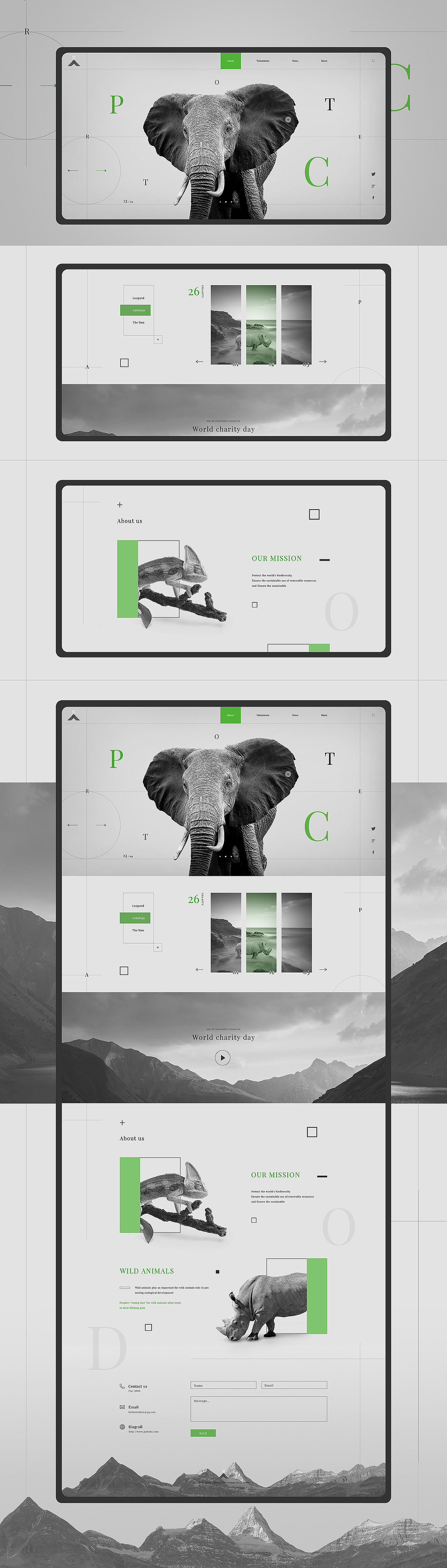 【网页】作品集一