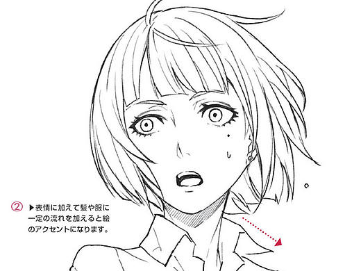「教程」漫画人物6种基本表情的画法 part 04 “惊”的表情画法