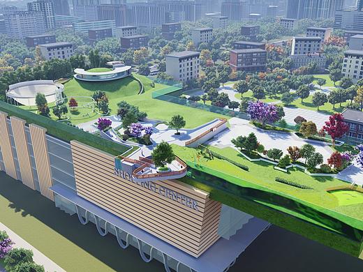 社交类型屋顶花园设计 空中花园