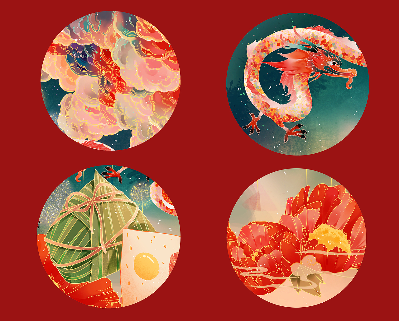 《潮年货》嘉兴粽子（图ZMjQwNzUwMzQ4） - 包装 - 站酷设计师Ajin金原创素材 - 站酷ZCOOL