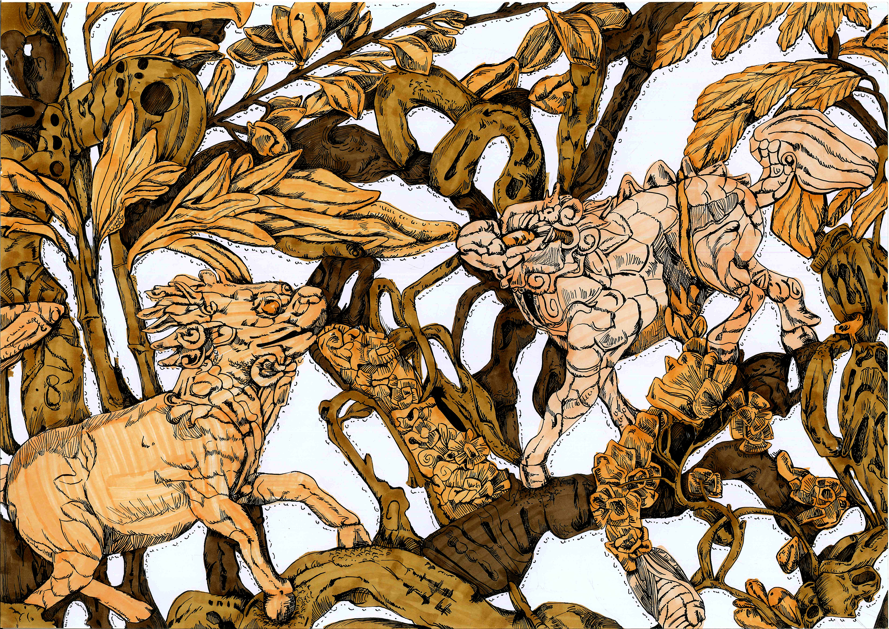 金漆木雕图案再设计