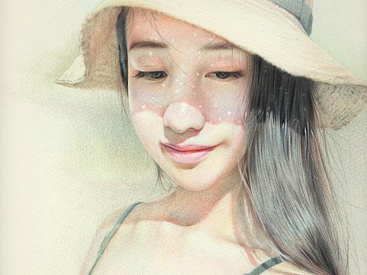 《戴草帽的女孩》